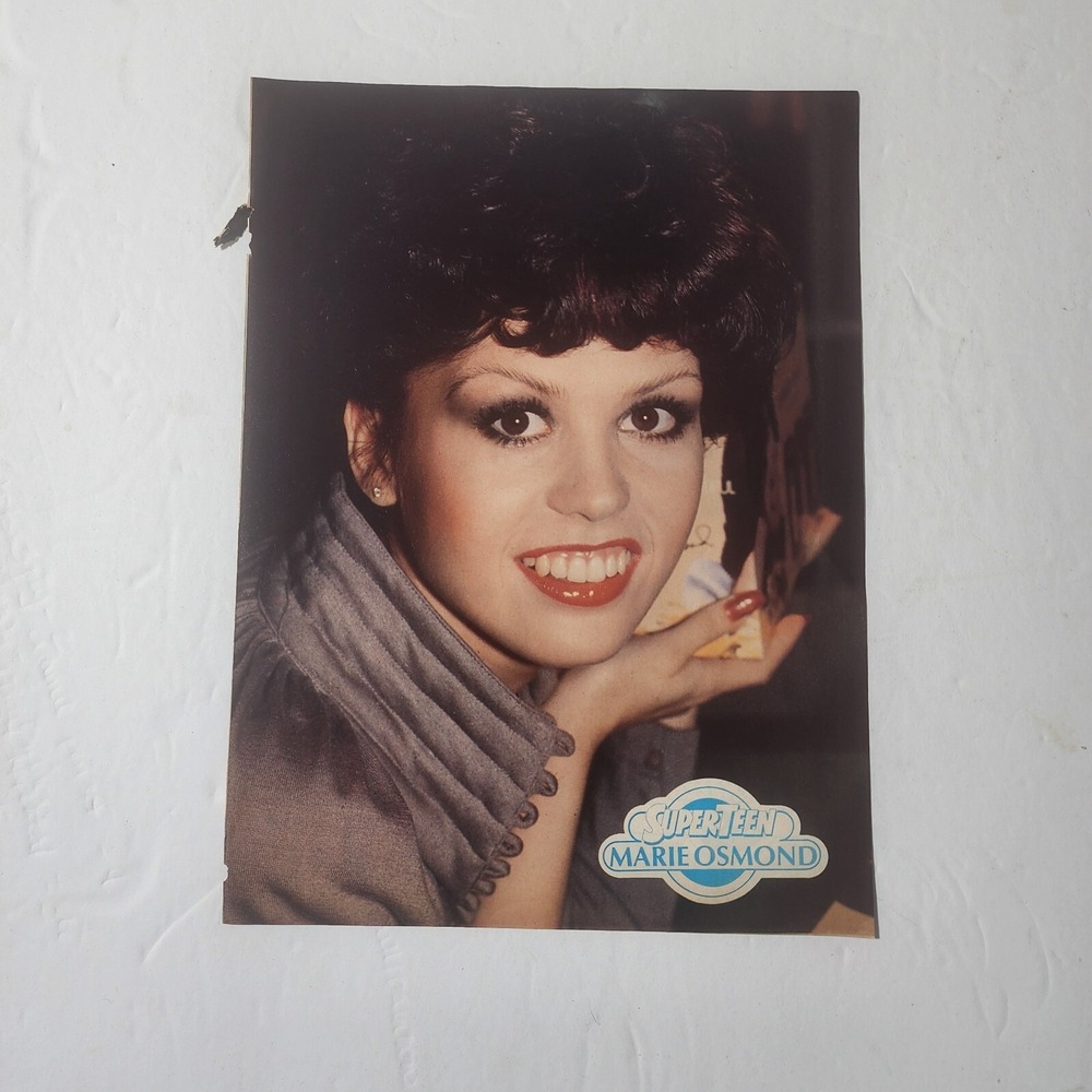 Marie Osmond Smiling Headshot Vintage Pinup Clipping Superteen 8x10.5